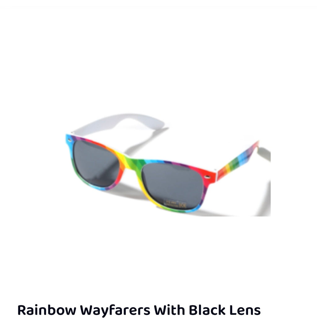 Rainbow Wayfarers With Black Lens