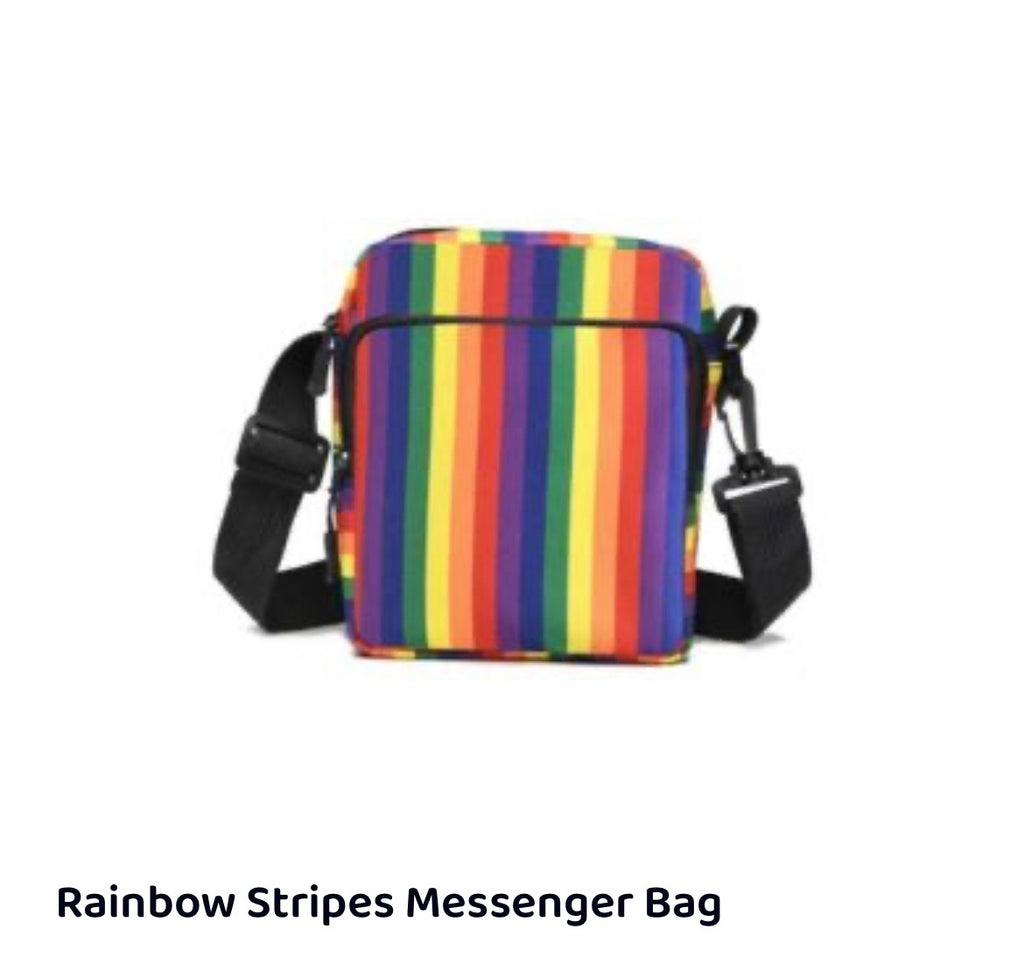 Rainbow Stripes Messenger Bag