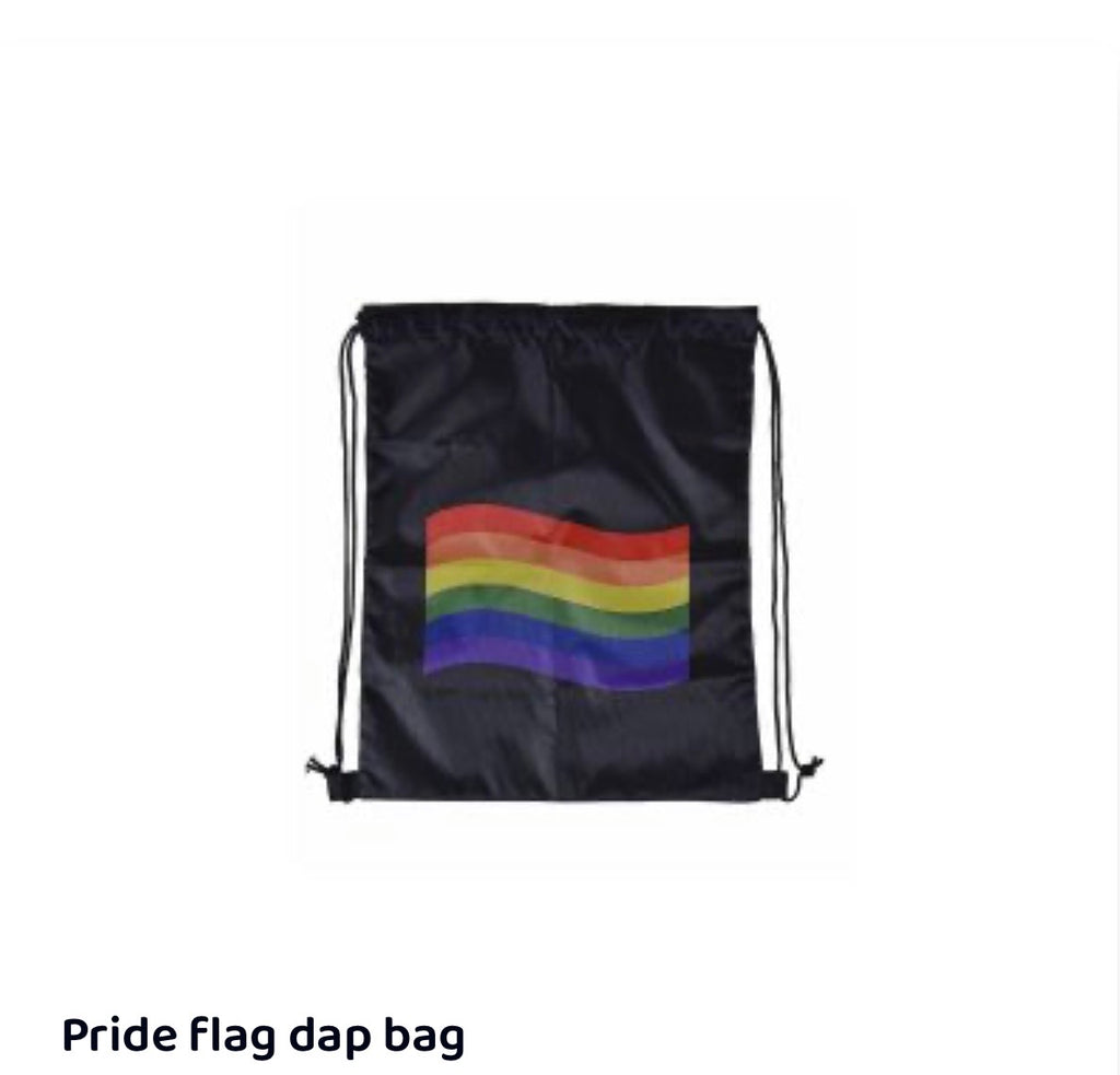 Pride Flag Drawstring Bag