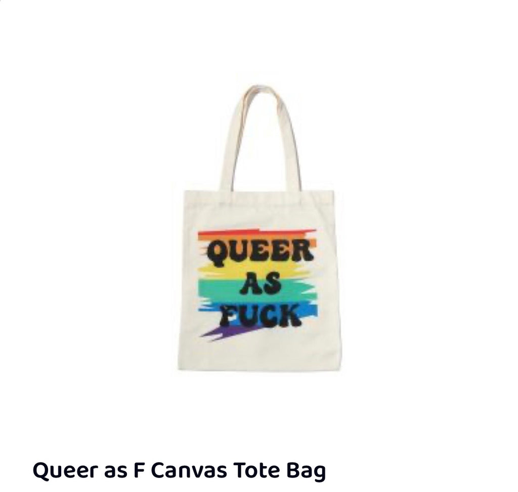 Queer as F Canvas Tote Bag