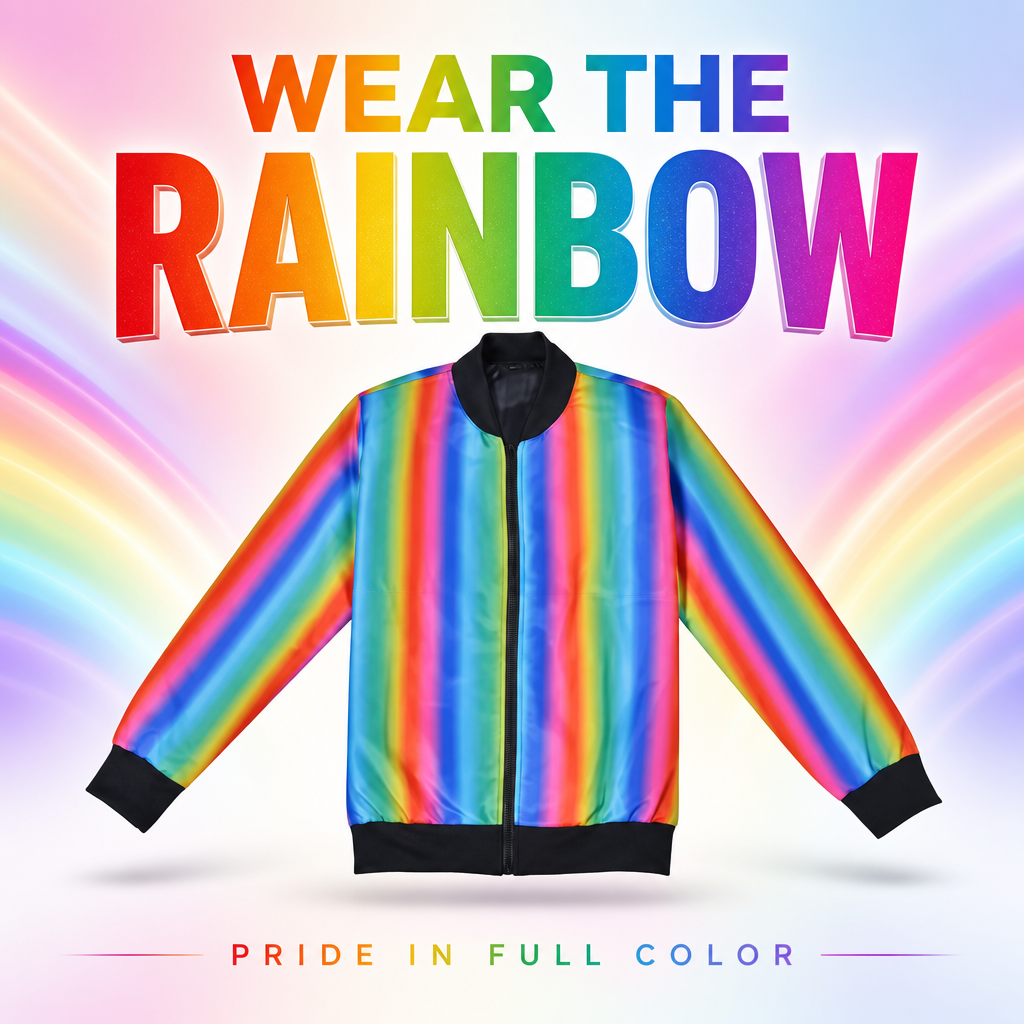 Rainbow Bomber Jacket