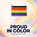 Hand Held 8 Colour Inclusive Pride Flag