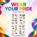 Rainbow Pride Temporary Tattoo Sheets