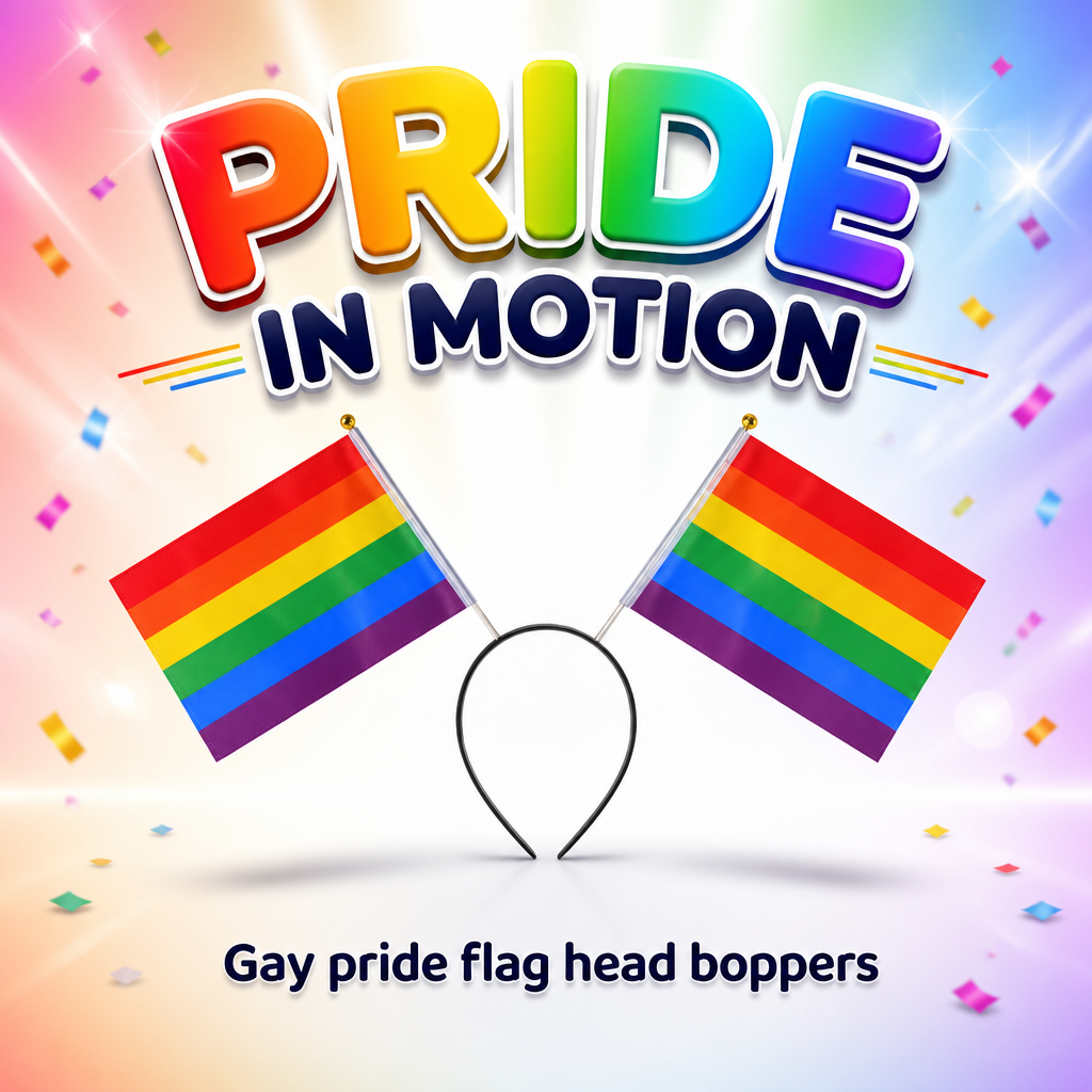 Gay Pride Flag Head Boppers