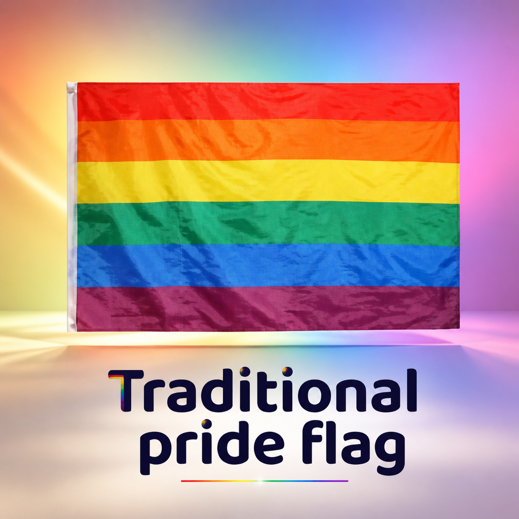 Traditional Rainbow Pride Flag