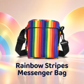 Rainbow Stripes Messenger Bag