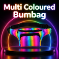 Multi Coloured Rainbow Bumbag