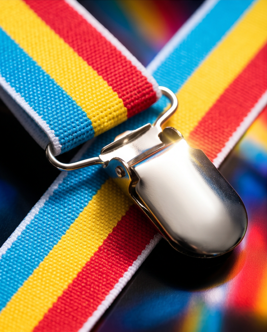Pansexual Pride Braces / Suspenders
