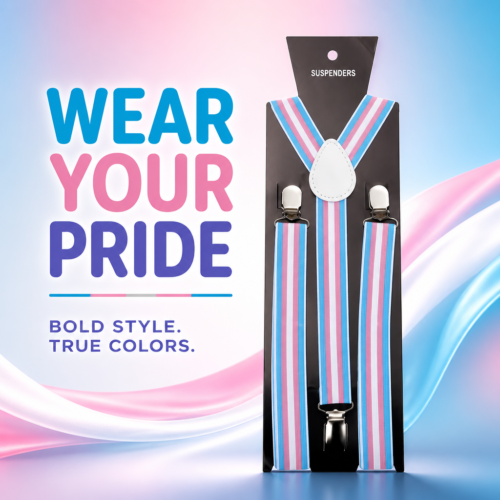 Transgender Pride Braces / Suspenders