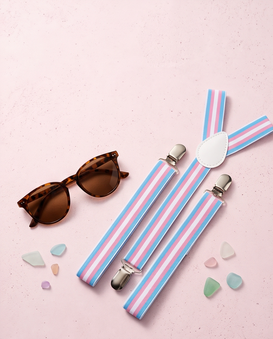 Transgender Pride Braces / Suspenders