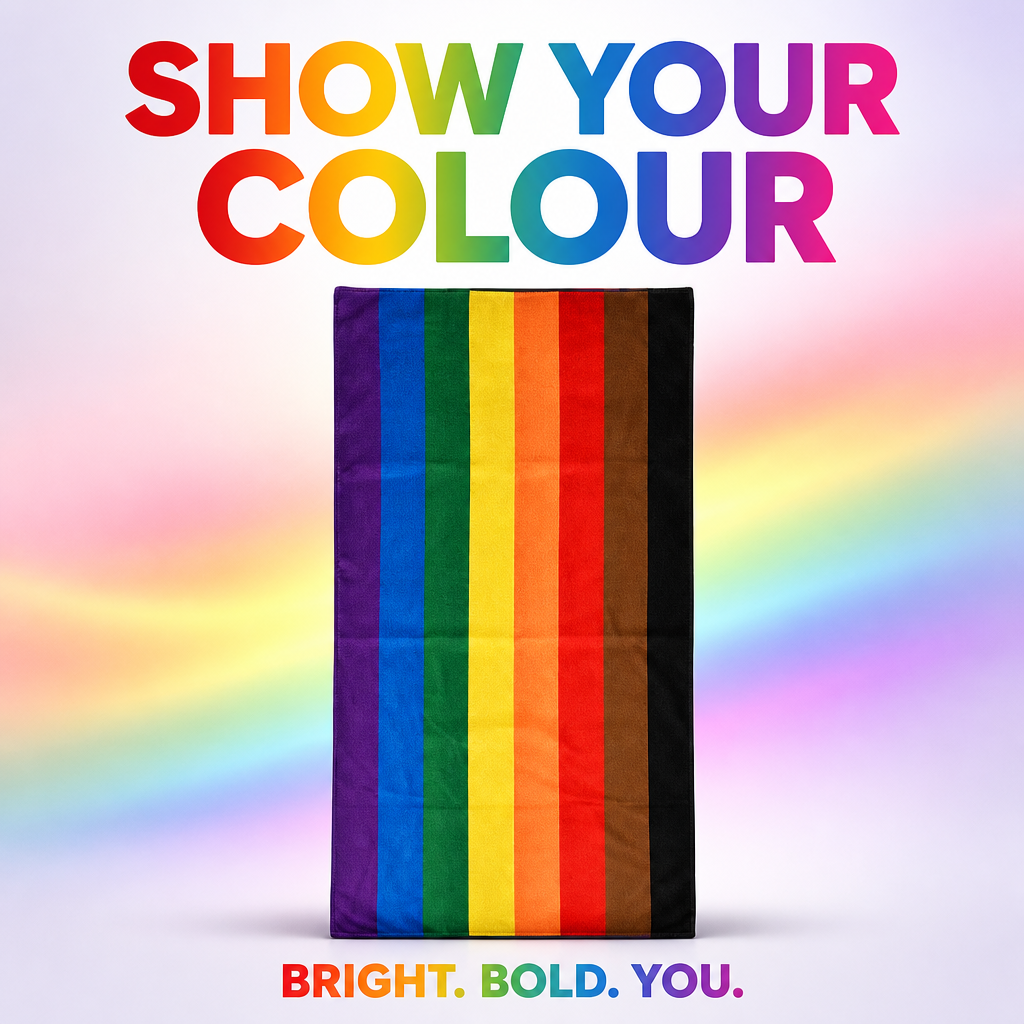 8 Colour Inclusive Pride Microfibre Towel