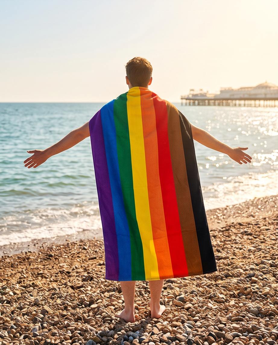 8 Colour Inclusive Pride Microfibre Towel