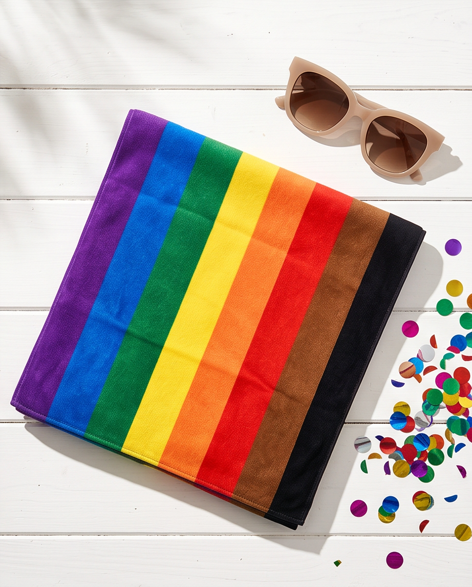 8 Colour Inclusive Pride Microfibre Towel