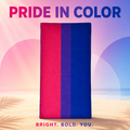 Bisexual Pride Microfibre Beach Towel