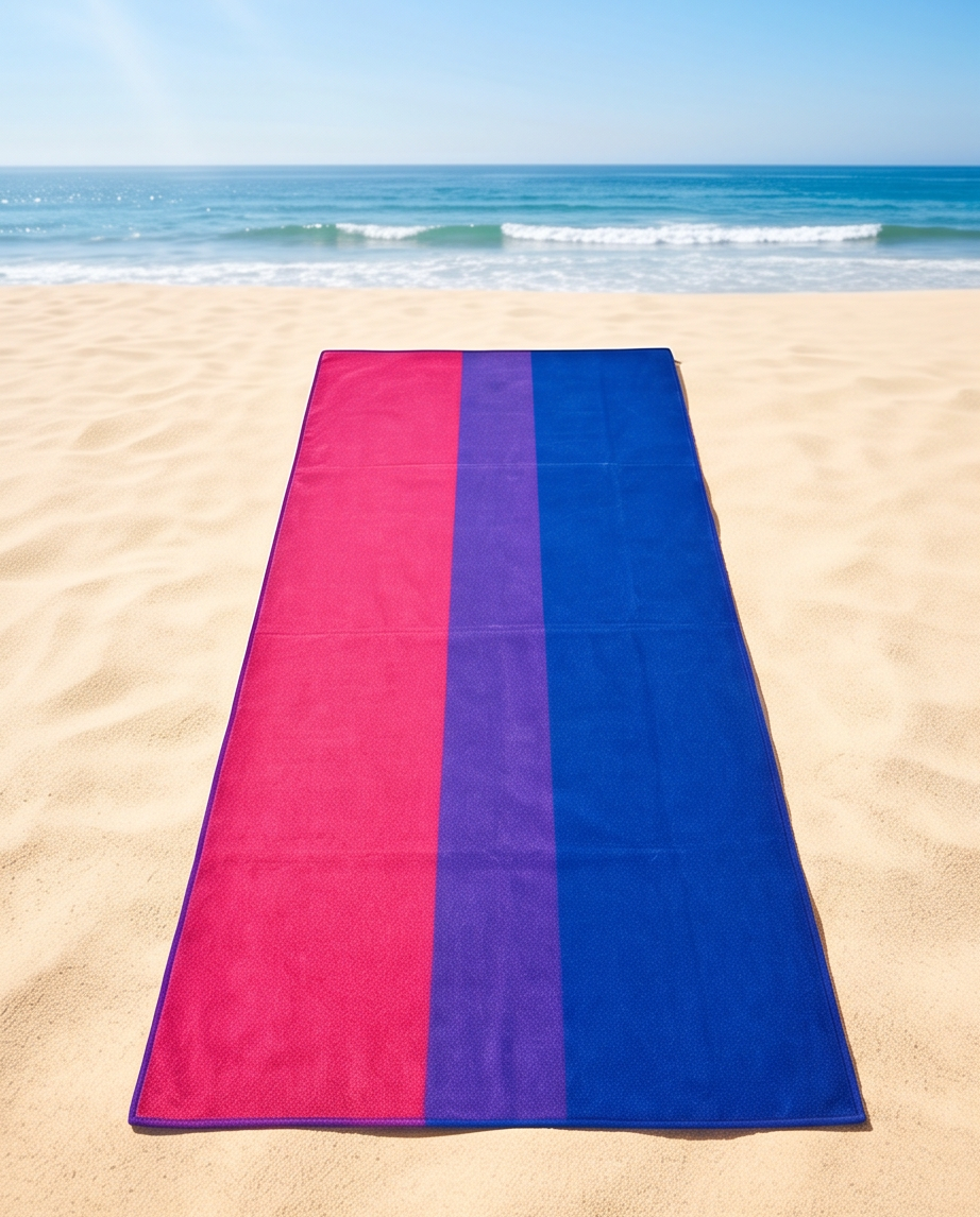 Bisexual Pride Microfibre Beach Towel