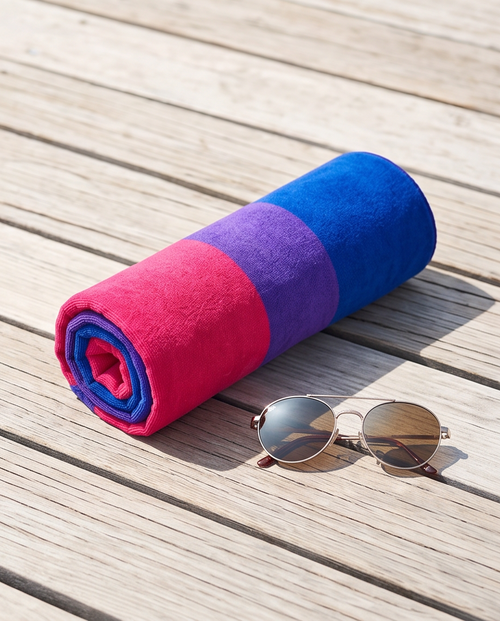 Bisexual Pride Microfibre Beach Towel