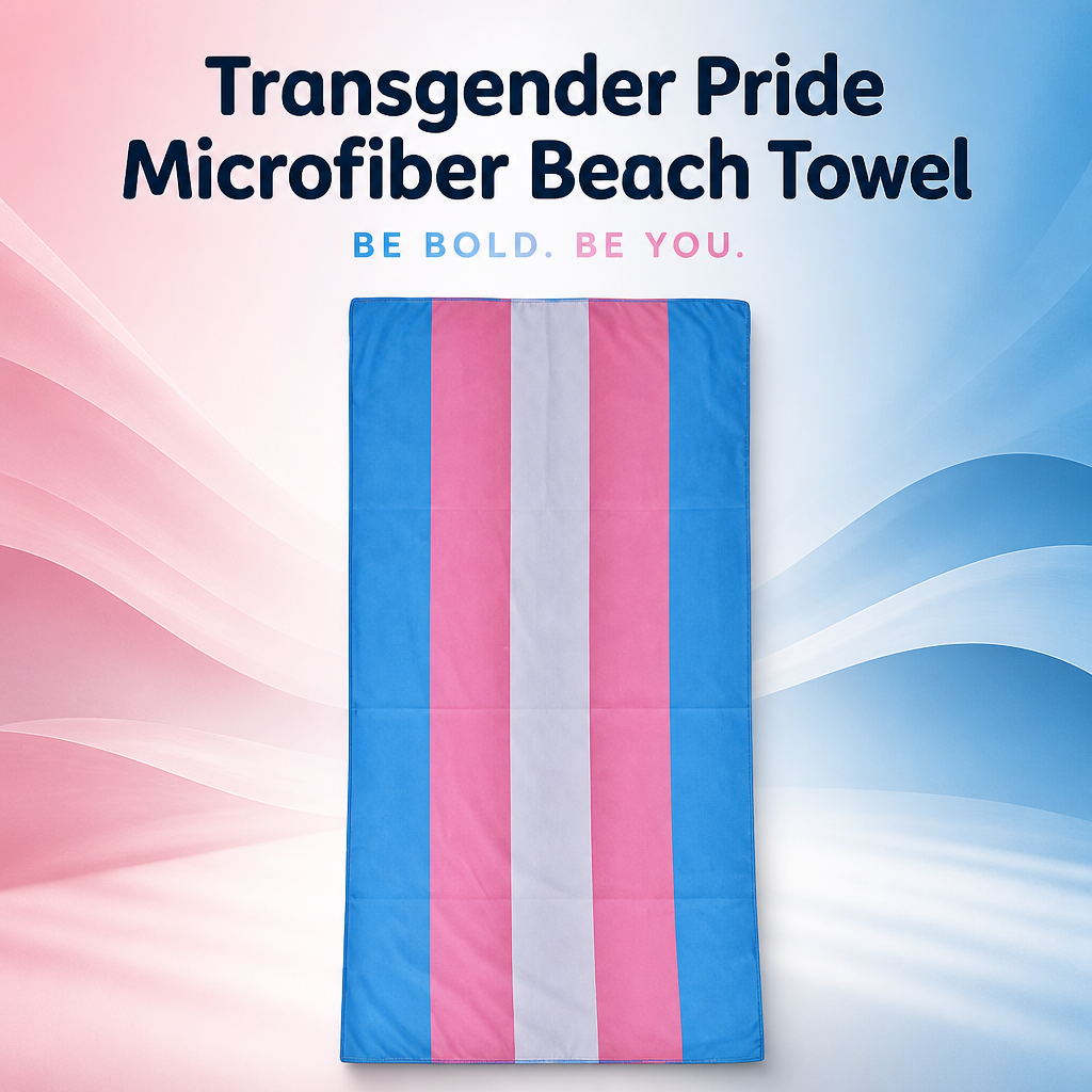 Transgender Pride Microfibre Beach Towel