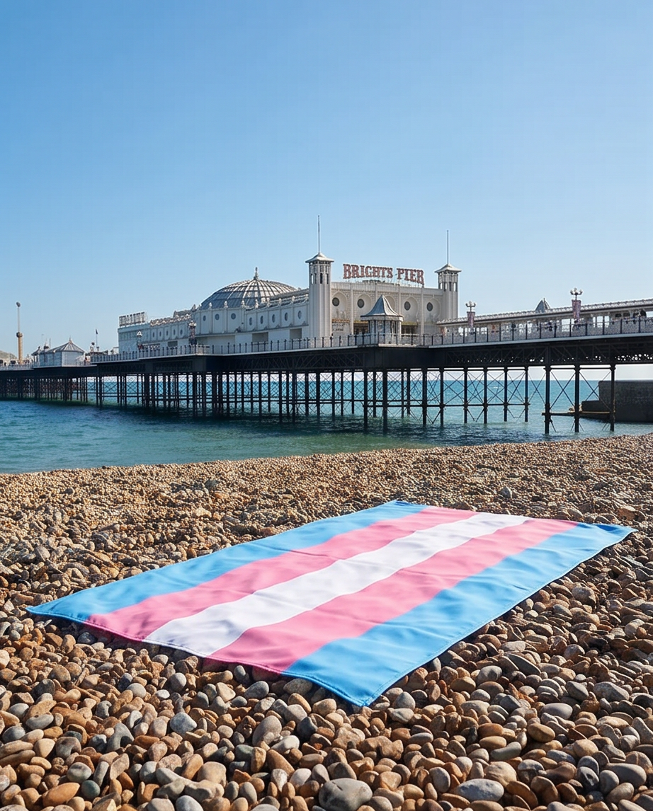 Transgender Pride Microfibre Beach Towel