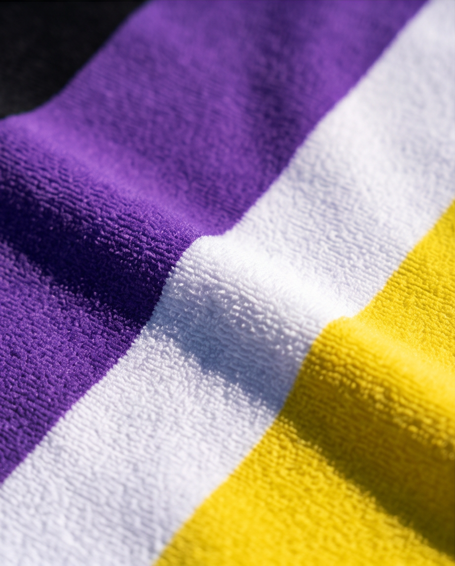 Non Binary Pride Microfibre Beach Towel